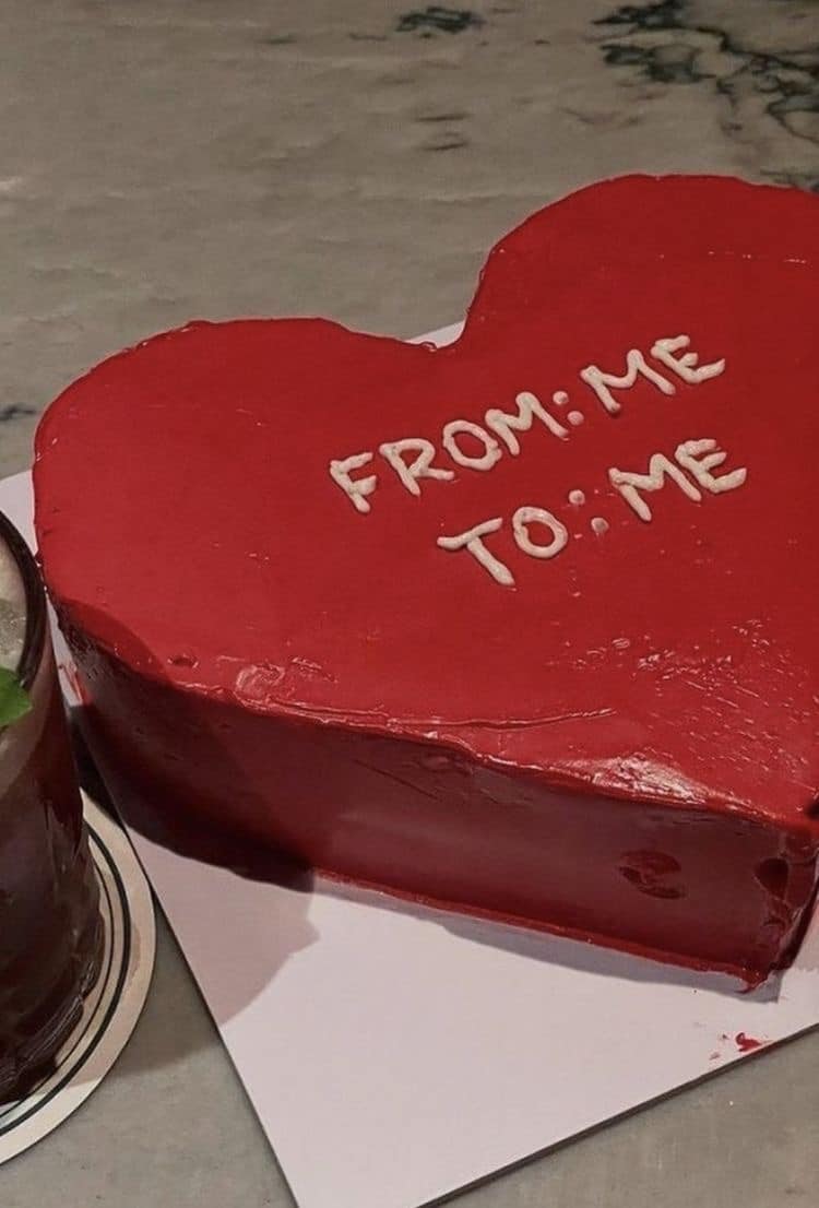 Cake Saint Valentin amour de soi